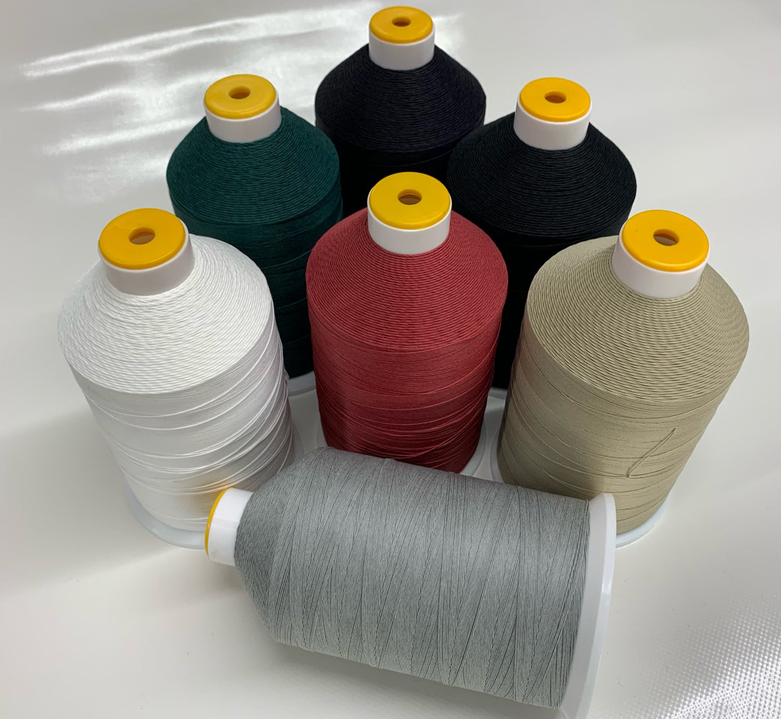 polyester of katoen tent Polyester/Cotton sewing thread for Boat cover and tents. Cone of 2500m – Saliseal