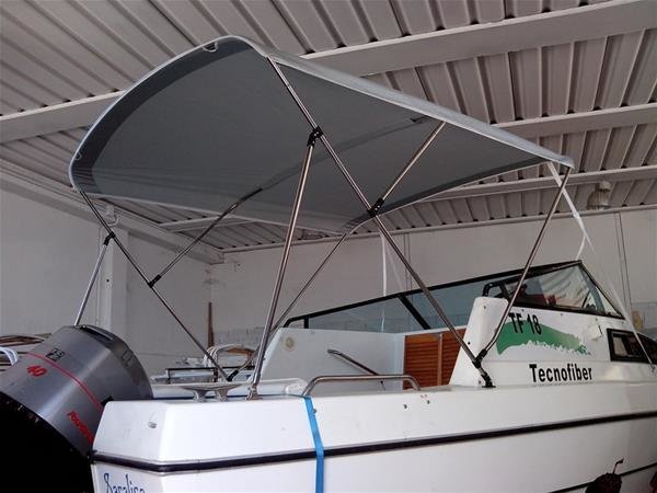 Basic Biminitop Edelstahl (Länge 230 cm)