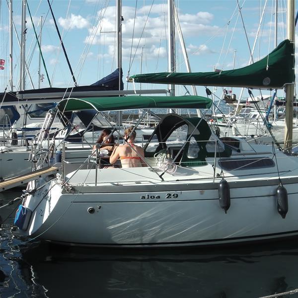 Saliseal Basic biminitop op zeilboot1