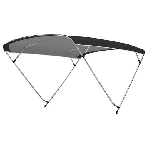Biminitop básico de acero inoxidable con 3 arcos Ancho 150 cm - 170 cm