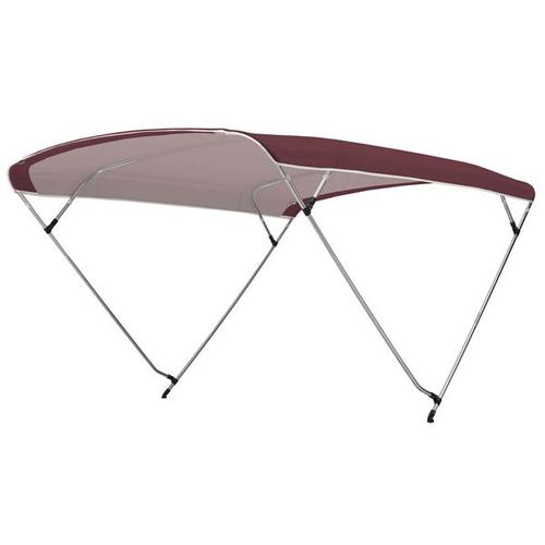 Biminitop básico de acero inoxidable con 3 arcos Ancho 150 cm - 170 cm