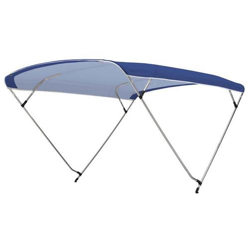 Biminitop básico de acero inoxidable con 3 arcos Ancho 150 cm - 170 cm