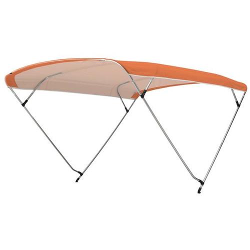 Biminitop básico de acero inoxidable con 3 arcos Ancho 150 cm - 170 cm