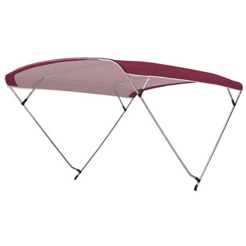 Biminitop básico de acero inoxidable con 3 arcos Ancho 150 cm - 170 cm
