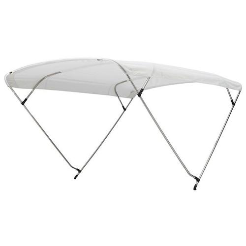 Biminitop básico de acero inoxidable con 3 arcos Ancho 150 cm - 170 cm