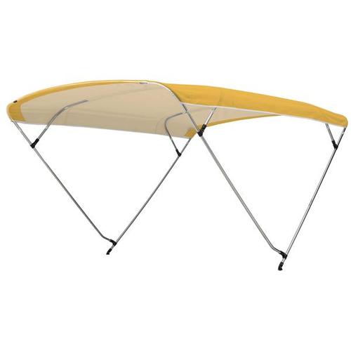 Biminitop básico de acero inoxidable con 3 arcos Ancho 150 cm - 170 cm