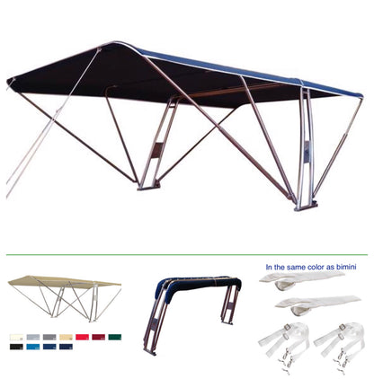 Boot Rollbar + Superior Biminitop vorne + hinten