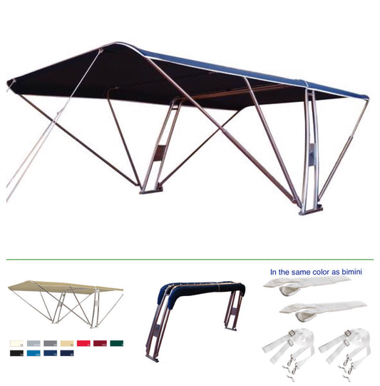 Boot Rollbar + Superior Biminitop vorne + hinten