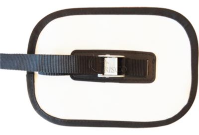 Reinforcement plate for securing strap