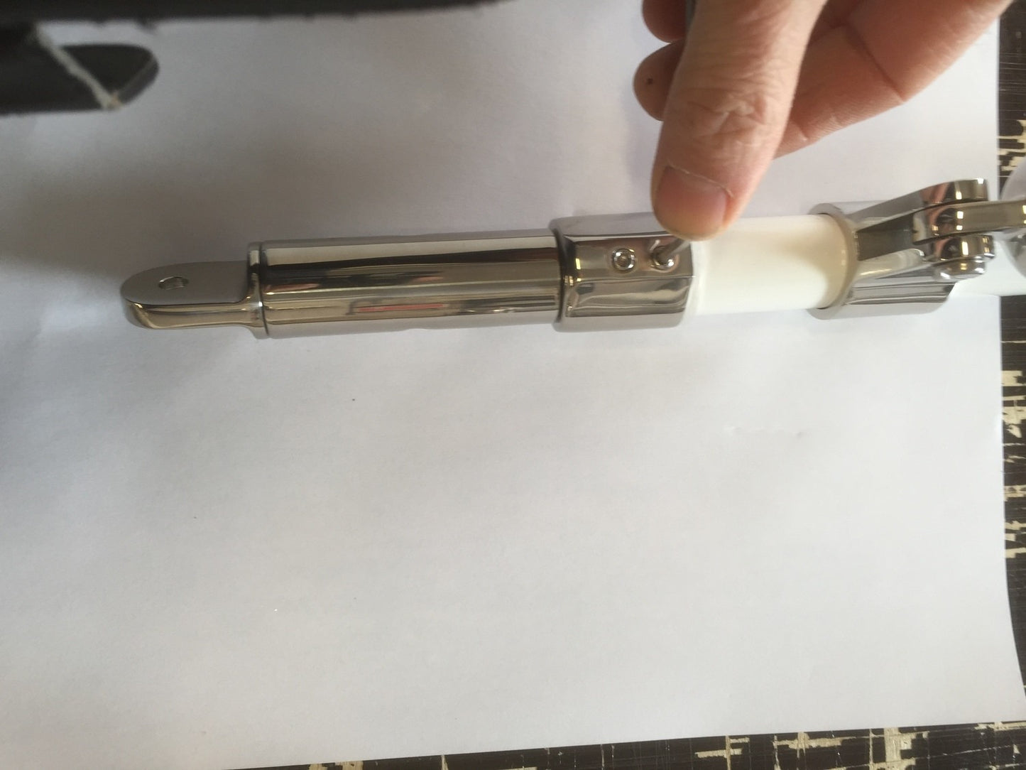 Rostfri biminitop-förhöjare / ändstycke extender Deluxe