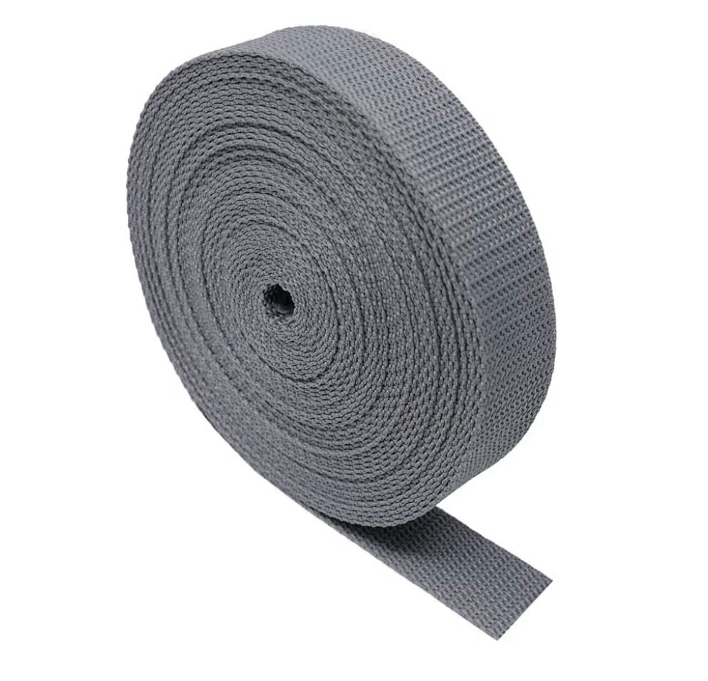 25 mm vastzetband grijs