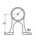 Reling passage 90 graden /25 mm RVS