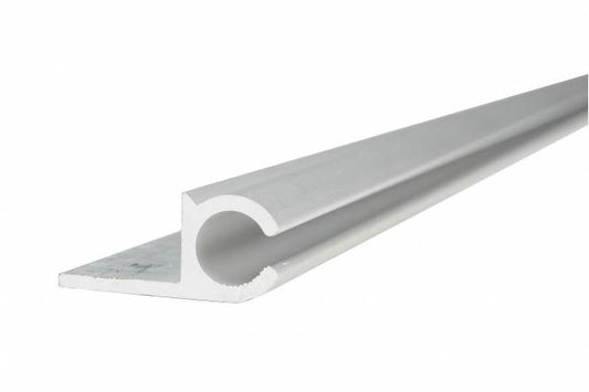 Aluminium kederrails 180 graden, 82,5 cm